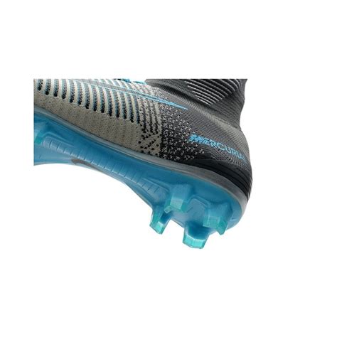 Nike Soccer Cleats - Nike Mercurial Superfly V FG Grey Blue Black