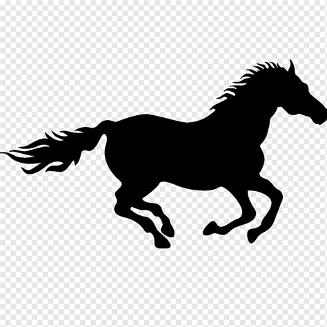 Horse Drawing Silhouette, running, mammal, animals, monochrome png ...