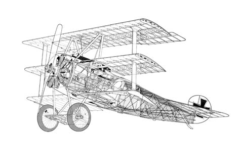 Biplane Cutaway Drawings in High quality