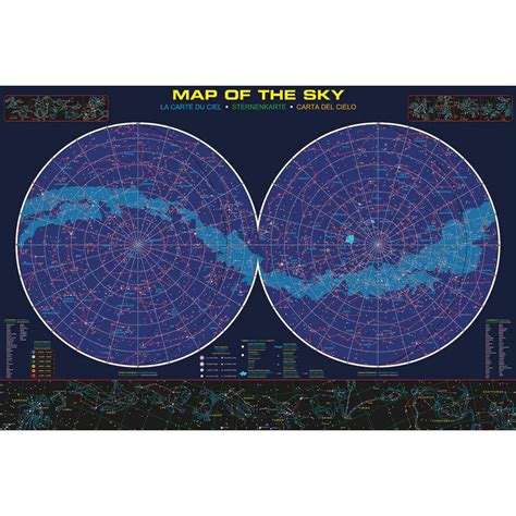 Map of the Stars & Sky Poster | Eurographics – MightyToy