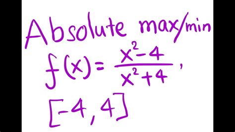 Absolute max and min calculator - saversfiln