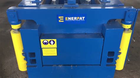 Enerpat Automatic METAL SWARF Baler, Metal shavings compactor, metal baler - YouTube