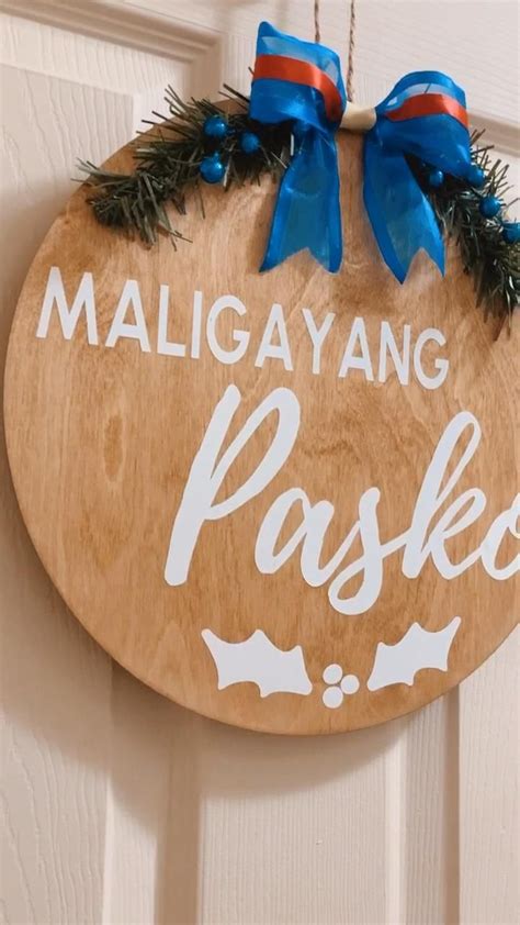 Maligayang Pasko Christmas Filipino Home Decor | Etsy: ByPats [Video ...