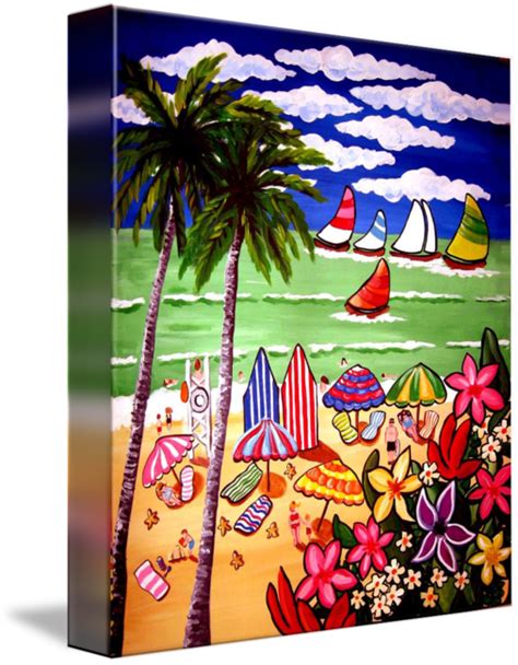 Whimsical Beach Scene by Renie Britenbucher