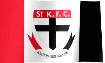 St Kilda Football Club Fan Flag (GIF) - All Waving Flags