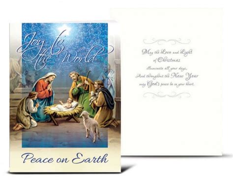 Joy to the World Christmas Card Set