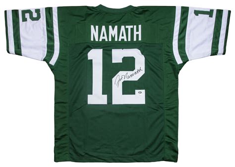 Lot Detail - Joe Namath Signed New York Jets Green Jersey (Namath Holo & JSA)