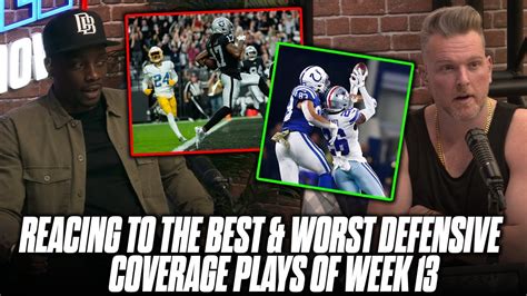 The Best And Worst Defensive Back Plays Of NFL Week 13 With Darius Butler | Pat McAfee Show ...