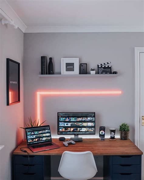 SETUP DESK | MINIMALISM on Instagram: “Do you like led? Rate it 1-10 ...