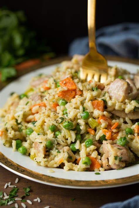 One Pan Creamy Chicken and Rice - Cooking Classy