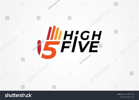 High Five Logo Design Inspiration Flat Stock Vector (Royalty Free) 2074015535 | Shutterstock