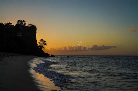 Stunning Caribbean Sunset at Magazine Beach, Grenada Stock Photo ...