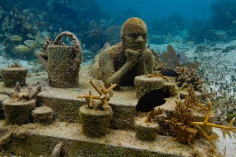 Visiting the MUSA Underwater Museum in Cancun, Mexico