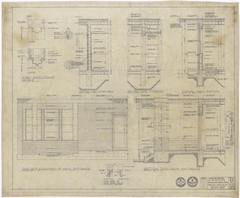 Hospital Building, Spur, Texas: Section Plans - The Portal to Texas History