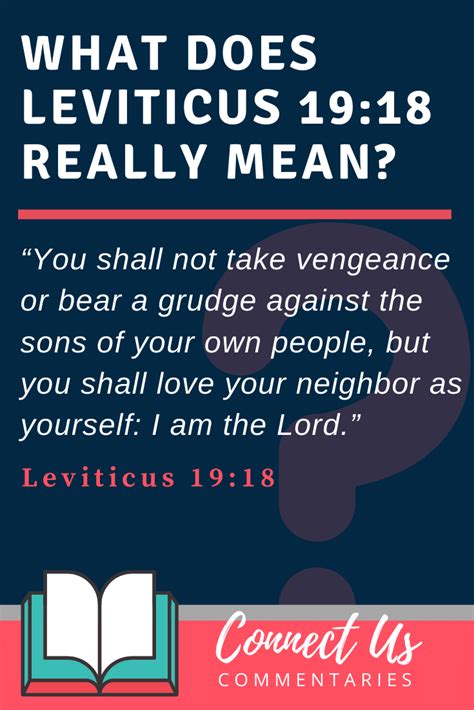 Leviticus 19:18 Meaning of Love Your Neighbor as Yourself – ConnectUS