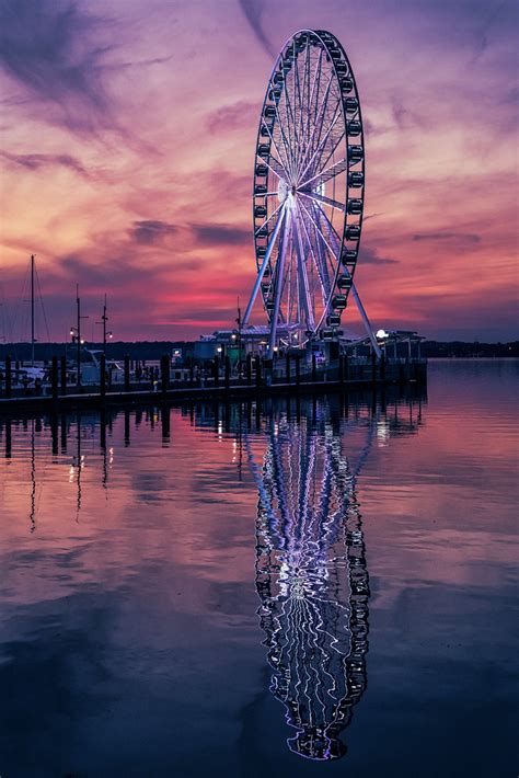 Sunset to Blue Ferris Wheel | National Harbor, Washington, D… | Flickr