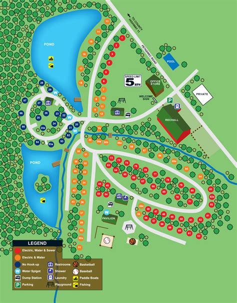 Cooperstown Family Campground :: Site Map & Rules