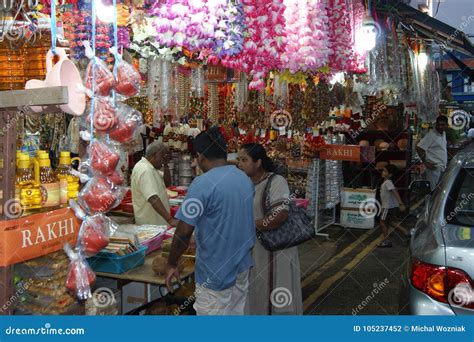 Street in Little India in Singapore Editorial Photography - Image of landmark, downtown: 105237452