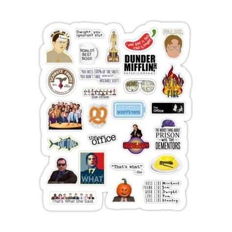 The Office Stickers Printable