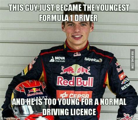 He is 17 years old Max Verstappen #formula1 #formula #1 #memes | Max ...