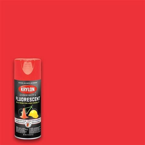 Krylon Gloss Red-orange Fluorescent Spray Paint (NET WT. 11-oz) in the ...