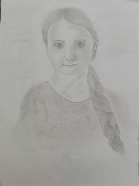 Greta thunberg (sketch art) | Sketches, Art sketches, Art