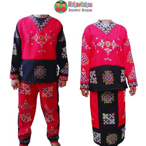 Manobo Native Printed Costume Attire/ Ethnic Cultural Dress | Shopee ...