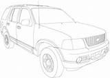 Ford Explorer coloring Page  Download Print Or Color Online For Free sketch template