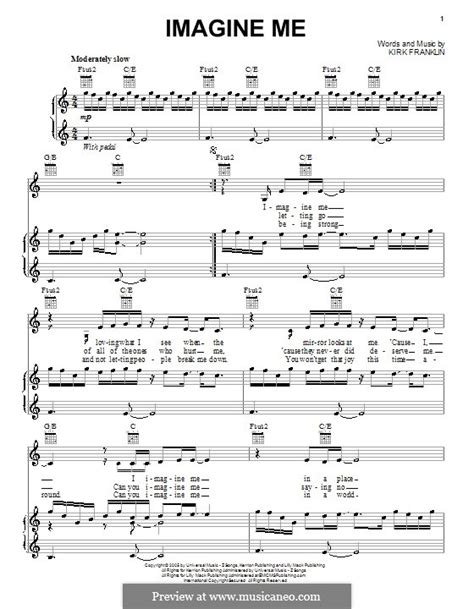 Imagine Me by K. Franklin - sheet music on MusicaNeo