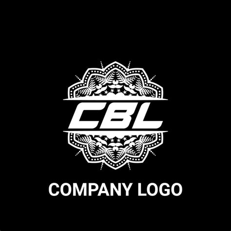 CBL letter royalty mandala shape logo. CBL brush art logo. CBL logo for a company, business, and ...