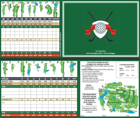 Scorecard - Ironwood Golf Club