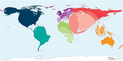 Map animation: Covid-19's spread across the world - Worldmapper