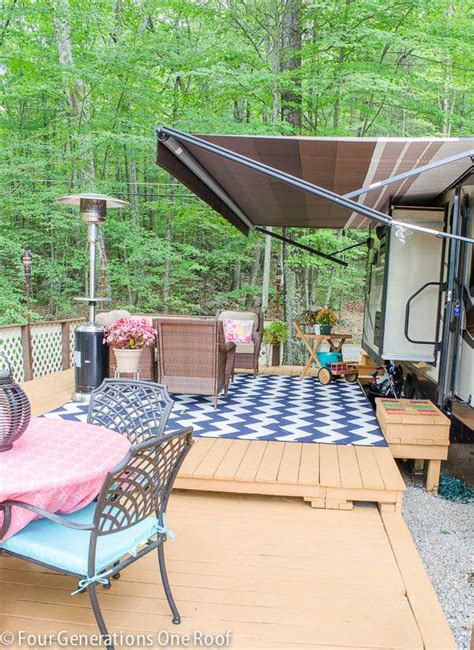 Awesome RV Deck Design Ideas + How to Build a Deck