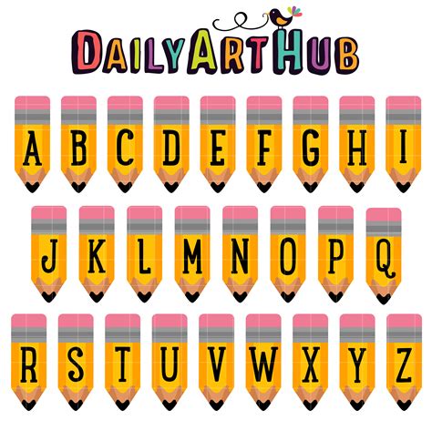 Alphabet Pencils For Kids Hand Embossed Super Bright Alphabet Pencils ...