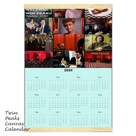 Twin Peaks Calendar, Calendar, Twin Peaks, 90s, 90s Tvshows, Calendar ...