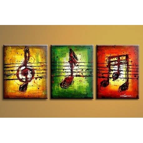 Musical Notes 2 - Oil Painting Abstract art Gallery