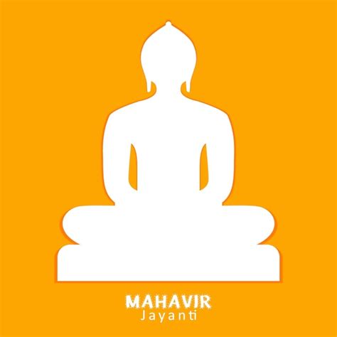 Premium Vector | Mahavir jayanti celebration of mahavir birthday ...