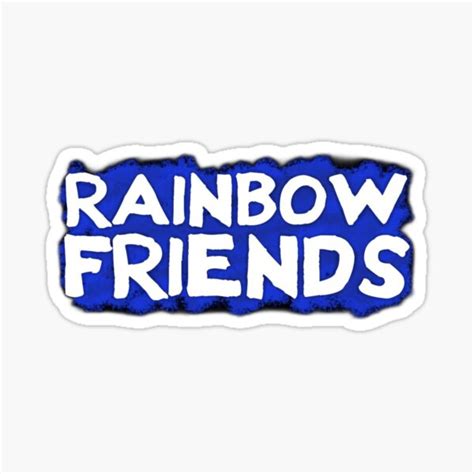 "RAINBOW FRIENDS" Sticker for Sale by B00RISH | Redbubble