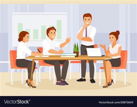 Business meeting Royalty Free Vector Image - VectorStock