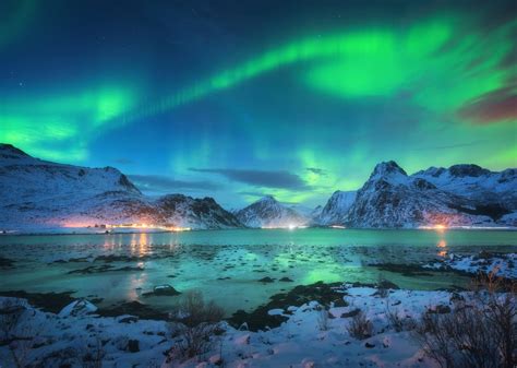 Blue Northern Lights Wallpaper