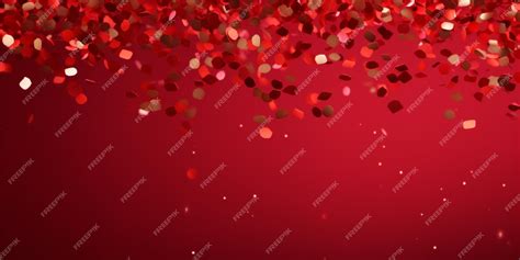 Premium AI Image | confetti celebration with red background