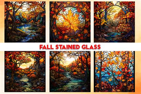 Fall Stained Glass Graphic by Creative Design 12 · Creative Fabrica