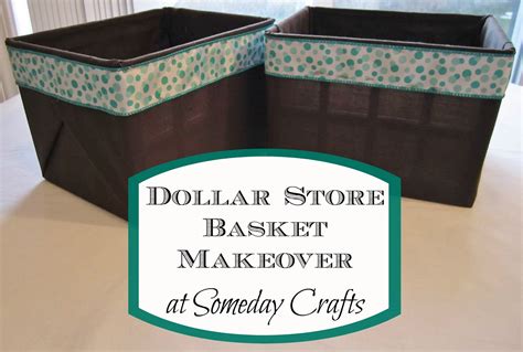 Someday Crafts: Dollar Store Basket Makeover