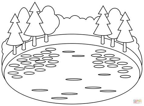 Lake coloring page | Free Printable Coloring Pages