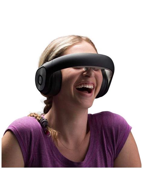 This is apparently a VR headset, but to me it looks like this dumb b*%$# doesn’t know how to ...