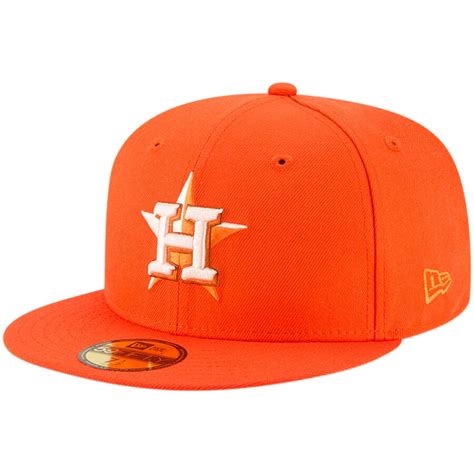 Houston Astros New Era League Pop 59FIFTY Fitted Hat - Orange