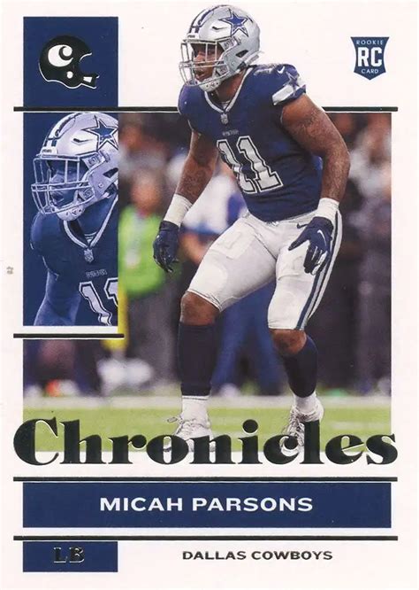 NFL 2022 Panini Chronicles Single Card Micah Parsons 28 Rookie Card ...