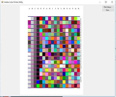 Print an RGB test pattern | Coraye Documentation