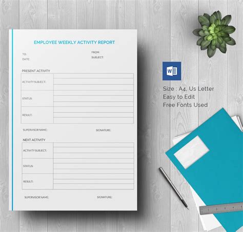 Weekly Activity Report Template - 30+ Free Word, Excel, PPT, PDF Format Download! | Free ...