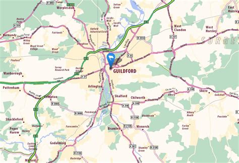 Guildford Map - United Kingdom